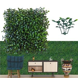 Green Artificial Boxwood Hedge Panel